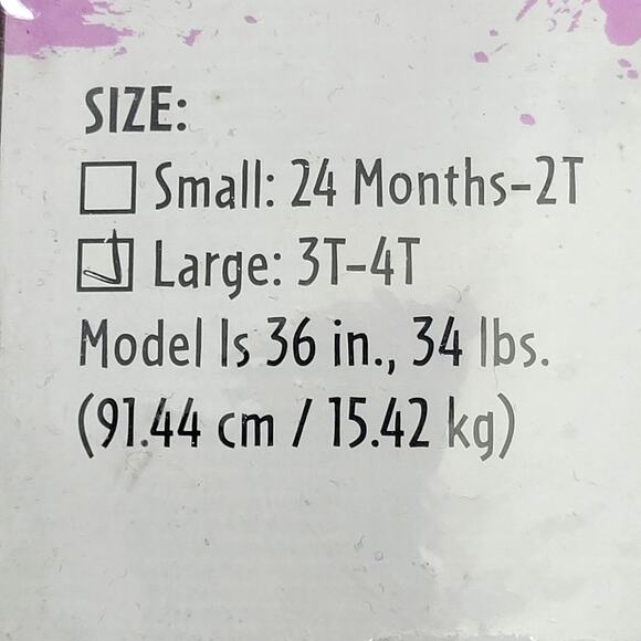 New in Package Devil Halloween Costume Girl's Size 3T-4T - Picture 3 of 4